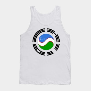 Korean Uzbekistani Multinational Patriot Flag Series Tank Top